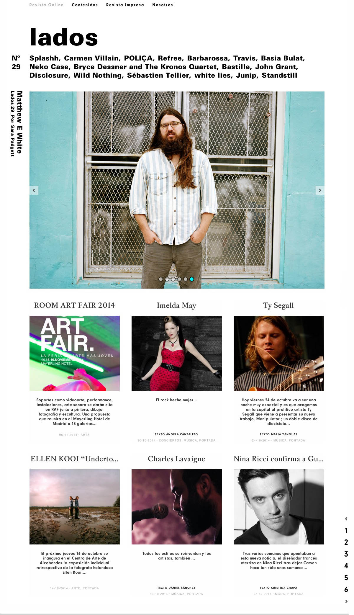 Diseño website, frontend y backend en proyecto online de magazine online en Zaragoza.